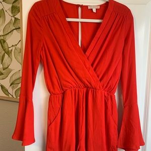 Red Gianni Bini romper- perfect condition